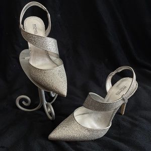 Michael kors silver heels